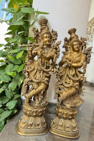 Radha Krishna Brass Idols