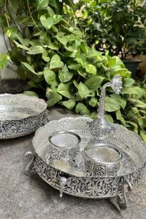ANTIQUE GERMAN SILVER PANEER SET