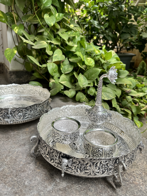 ANTIQUE GERMAN SILVER PANEER SET