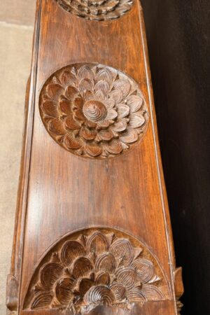 VINTAGE HANDCRAFTED TEMPLE BENCH