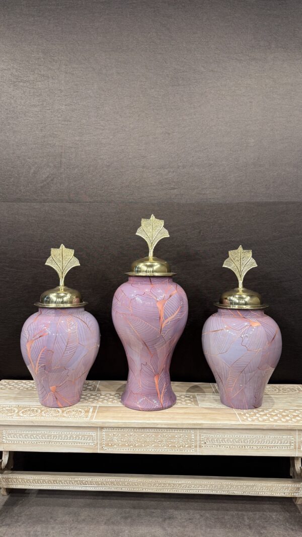 PURPLE LEAF VASE