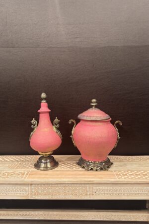 PINK ORNATE VASES