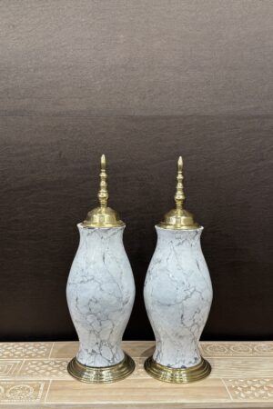 WHITE GRANITE VASE