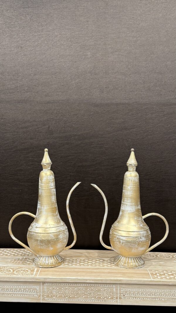 RUSTIC GOLD PITCHER VASE