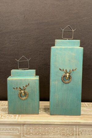 TEAL DEER BOX ACCENT