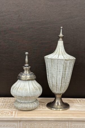 WHITE RUSTIC VASE