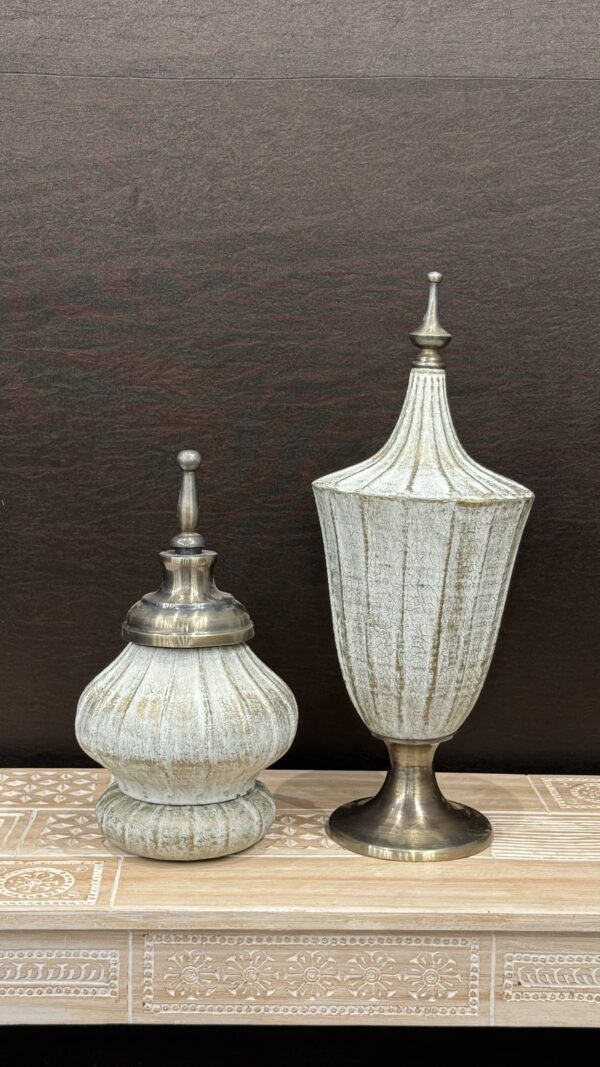 WHITE RUSTIC VASE