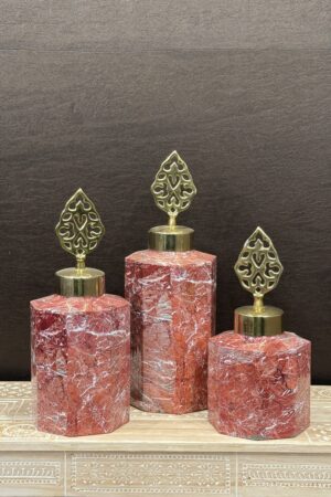 RED GRANITE VASE