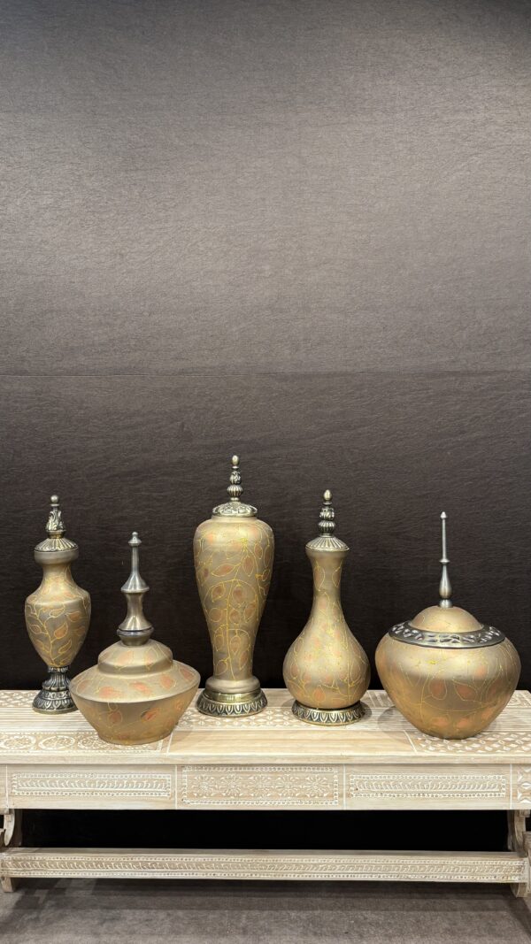 BRONZE ORANGE VASE