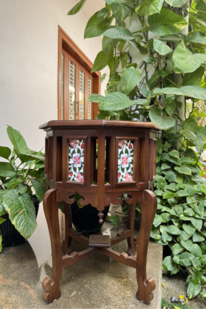 CHETTINAD HEXAGON PINK TILE TABLE
