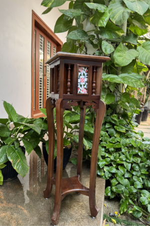 CHETTINAD TALL PINK TILE TABLE