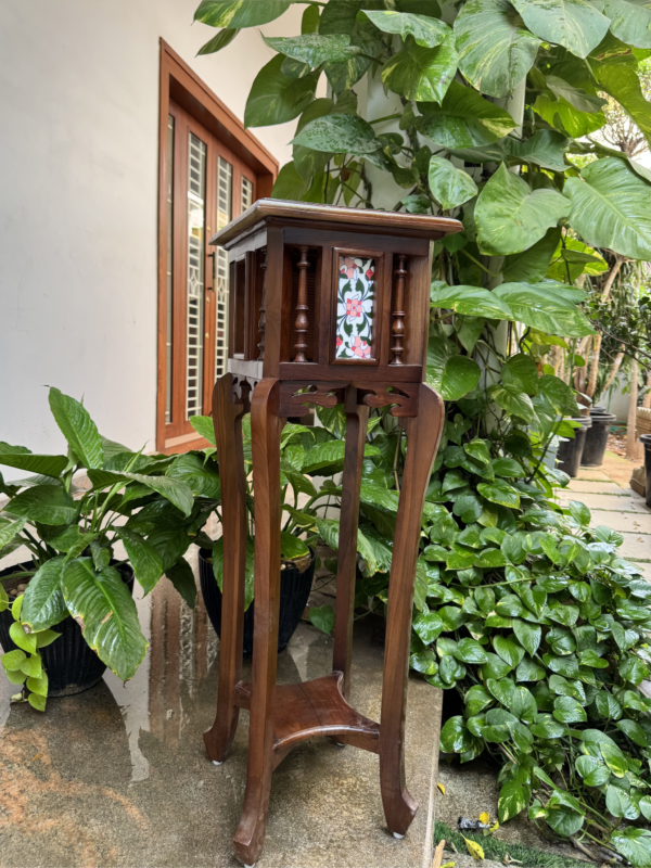 CHETTINAD TALL PINK TILE TABLE