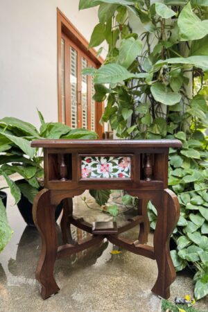 CHETTINAD PINK WIDE TILE TABLE