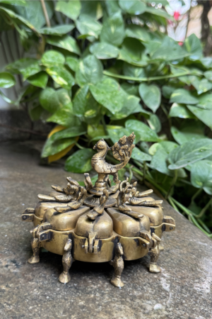 PEACOCK SPICE BOX