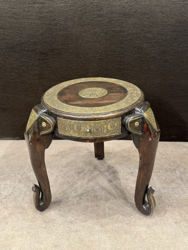 BRASS ENGRAVED ELEPHANT MUKKALI