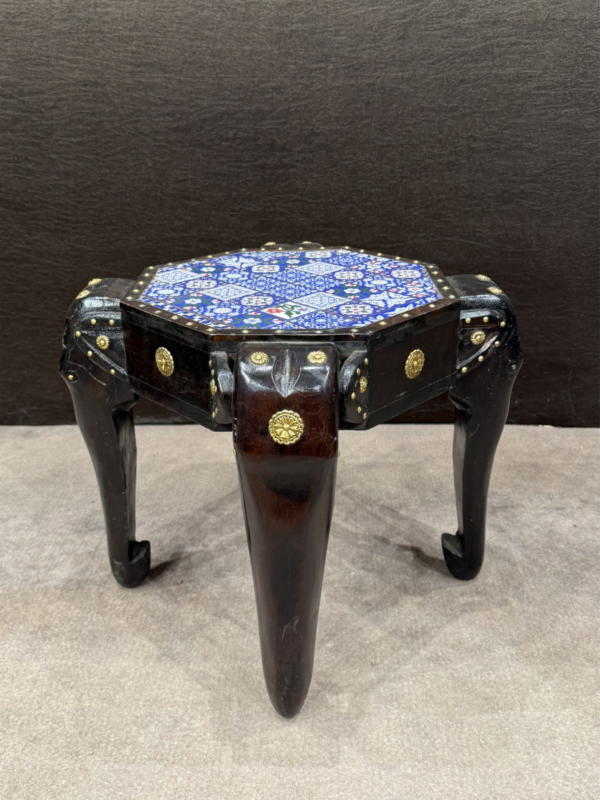 TILE ENGRAVED ELEPHANT STAND