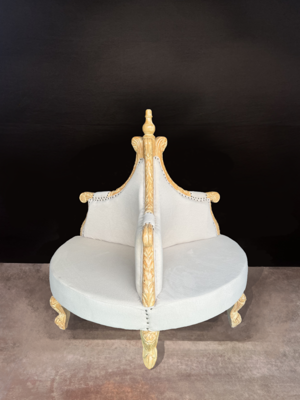ROUND WOODEN SOFA