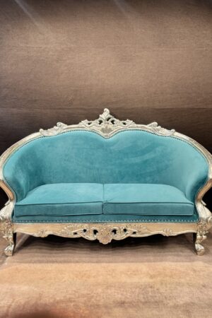 ANTIQUE TEAL SOFA (3 seater)