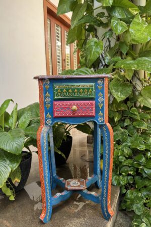 MULTICOLOR SIDE TABLE- BLUE