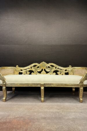GOLD ANTIQUE SOFA (3 seater)