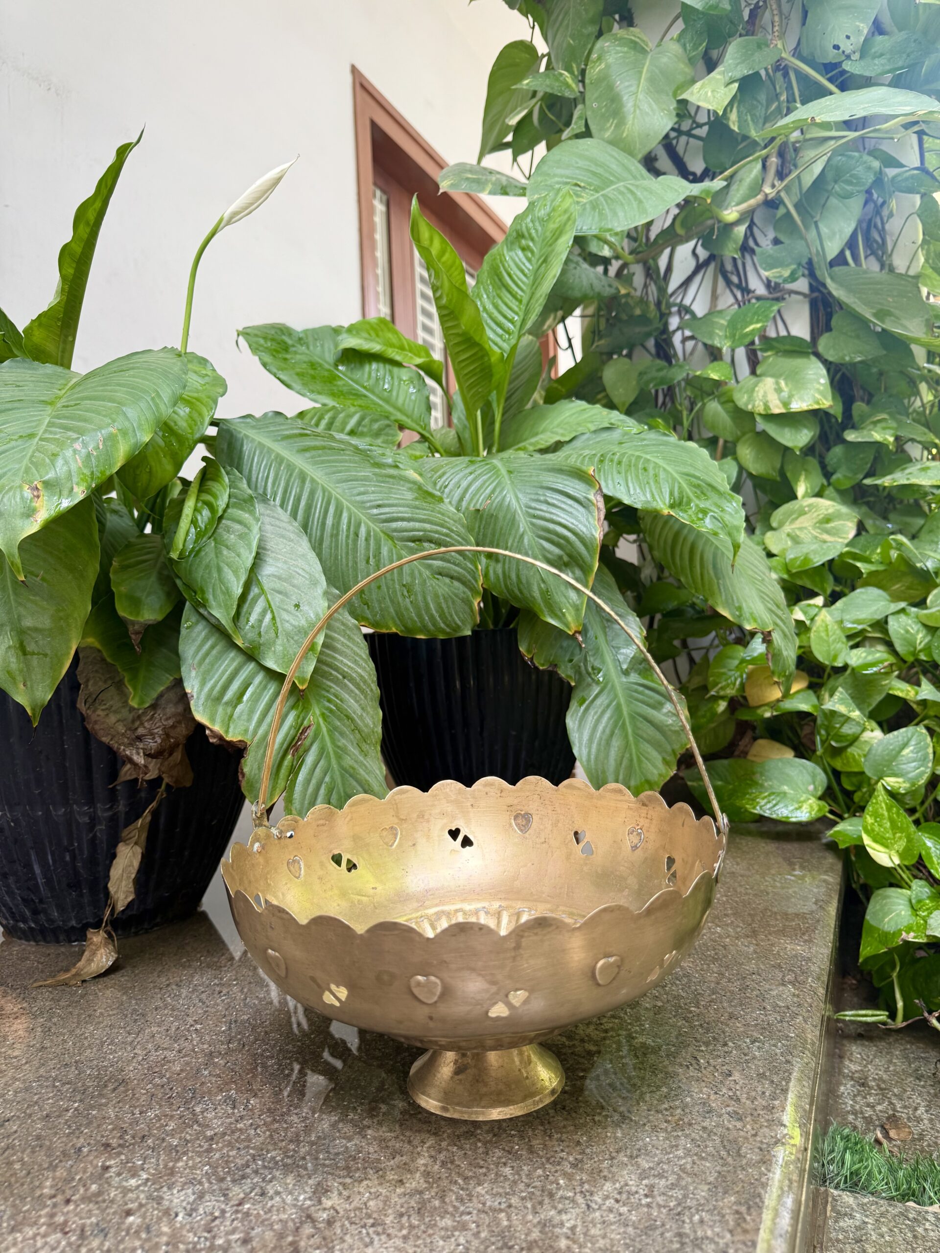 ANTIQUE FLOWER BASKET / POO KOODAI