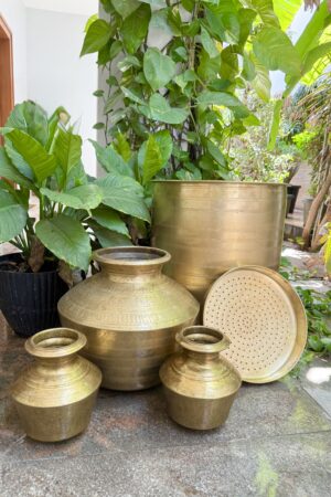 BRASS HALDI SET