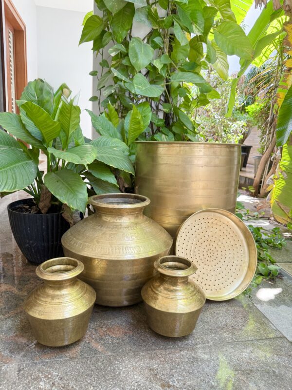 BRASS HALDI SET